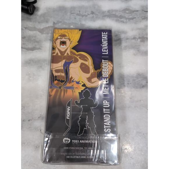 FigPin XL Dragon Ball Z Super Saiyan Goku Gold, #X3 Funimation Exclusive, Sealed - Picture 3 of 5